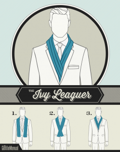 آموزش گره زدن شال گردن مردانه